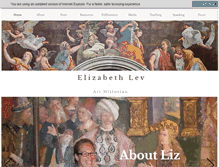 Tablet Screenshot of elizabeth-lev.com